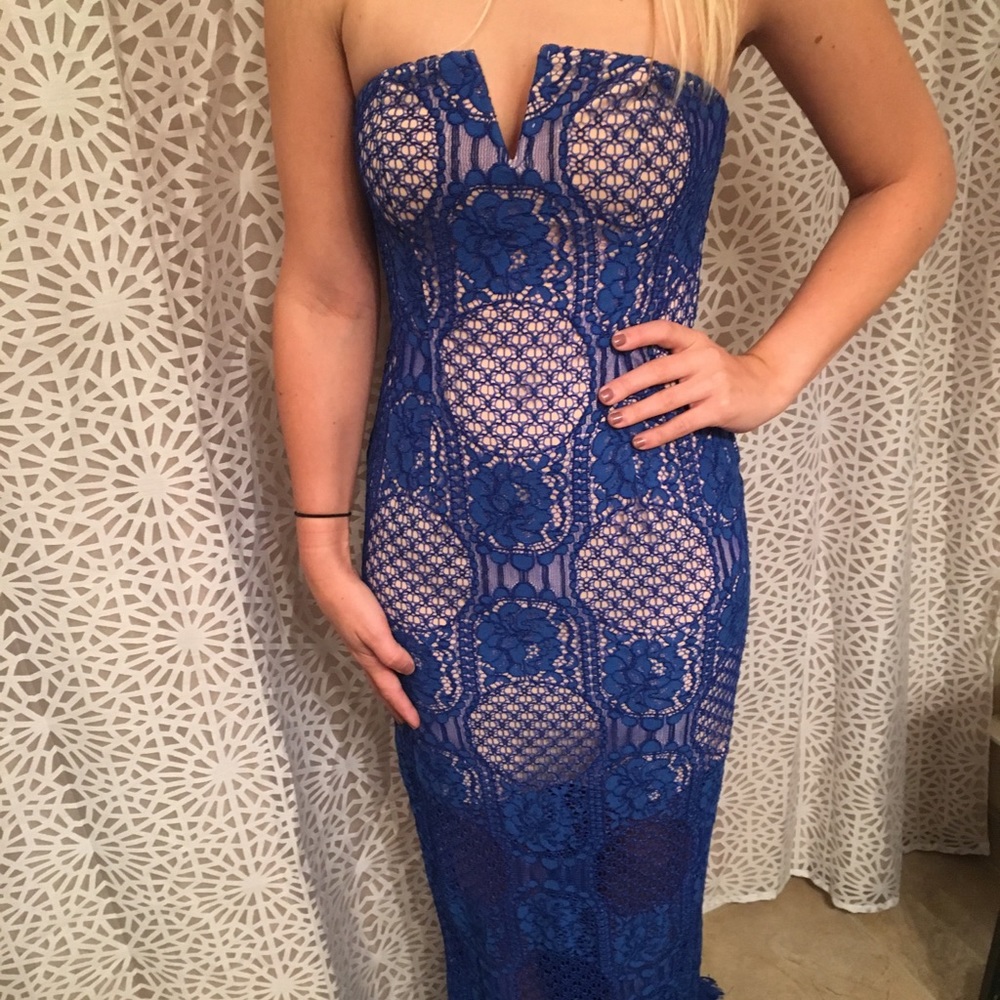 Gianni Bini royal blue formal dress. Size 1. NWT